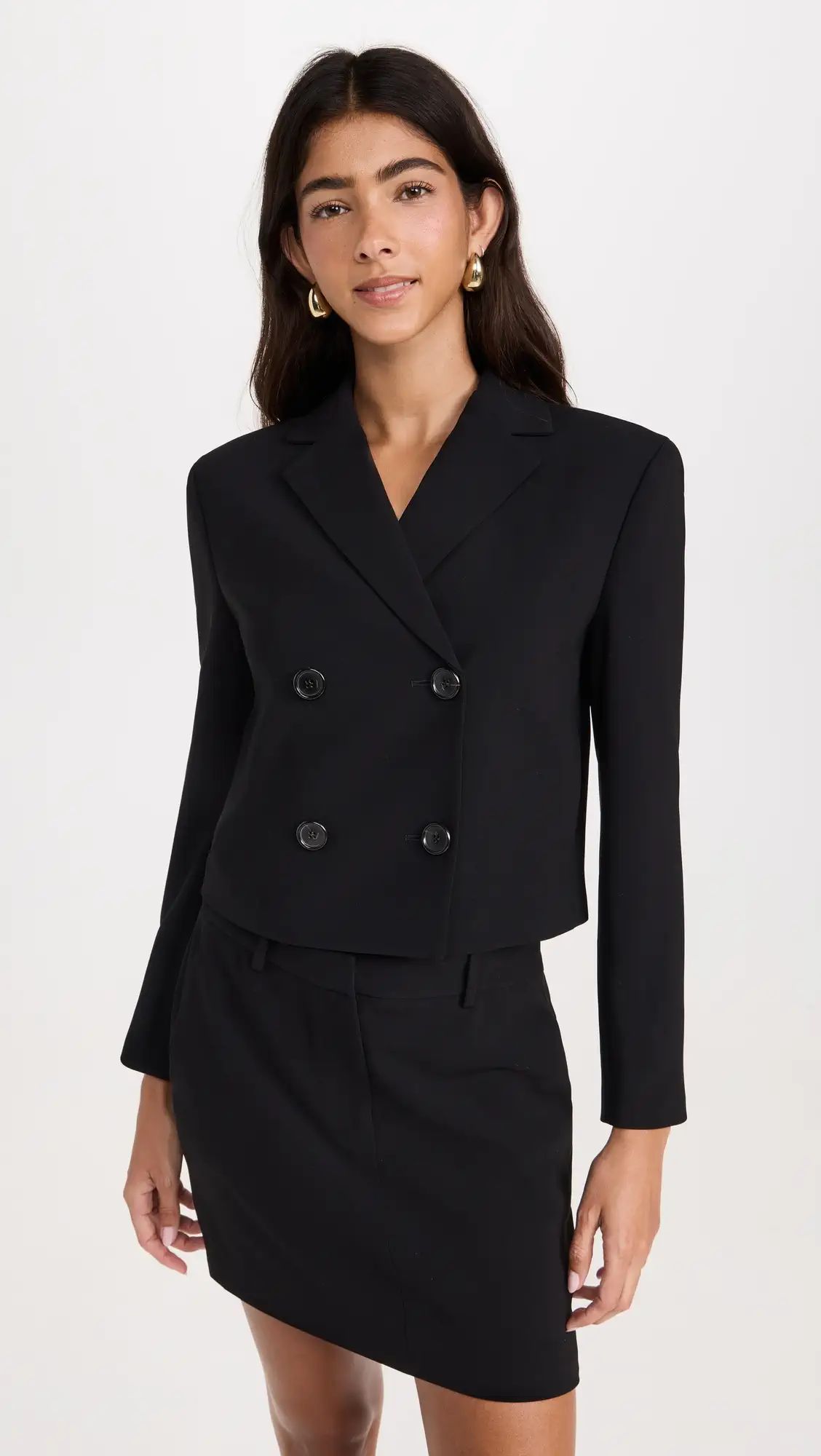 Theory Crop Double Breasted Jacket | Shopbop | Shopbop