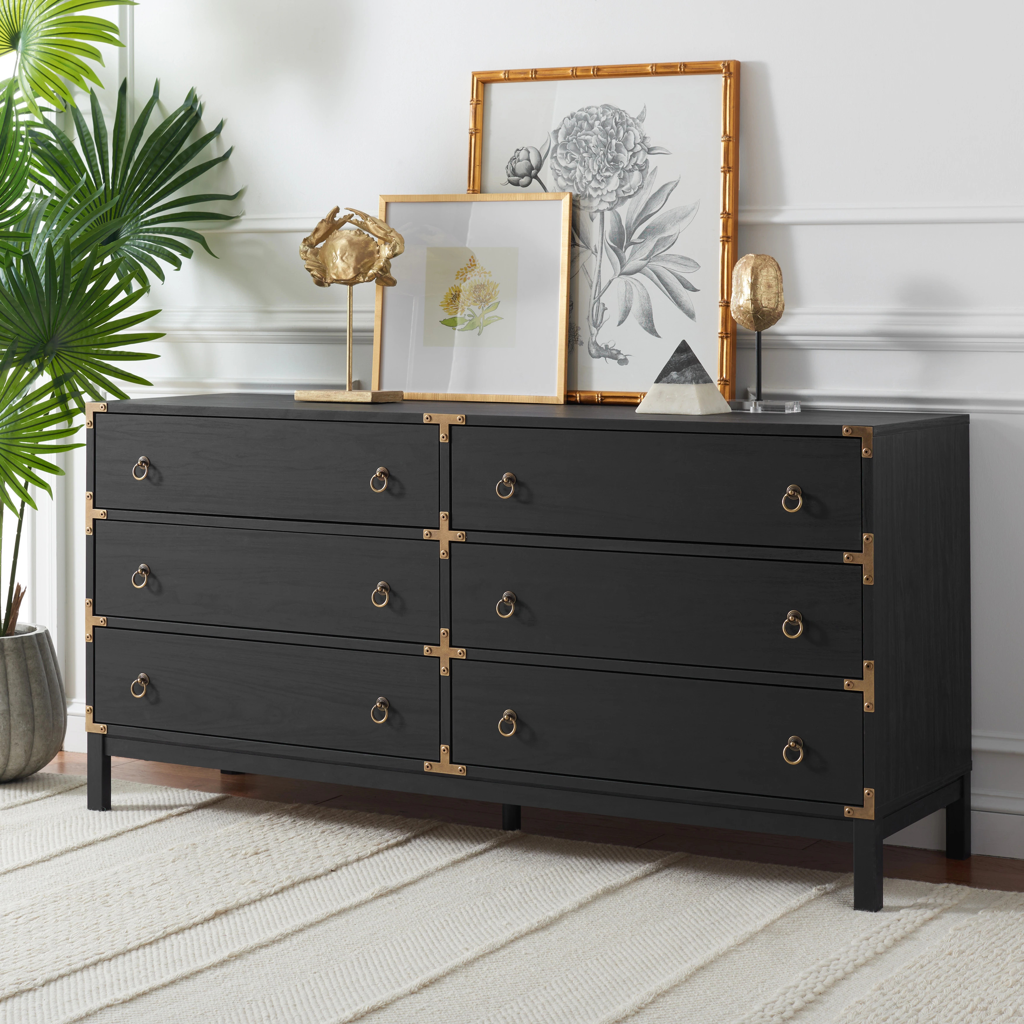 SAFAVIEH Home Galio 6 Drawer Chest - On Sale - Overstock - 41411963 | Overstock