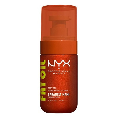 NYX Professional Makeup Fat Oil Body Oil with Vitamin E & Avocado Oil - Caramelt Mami - 2.36 fl oz | Target