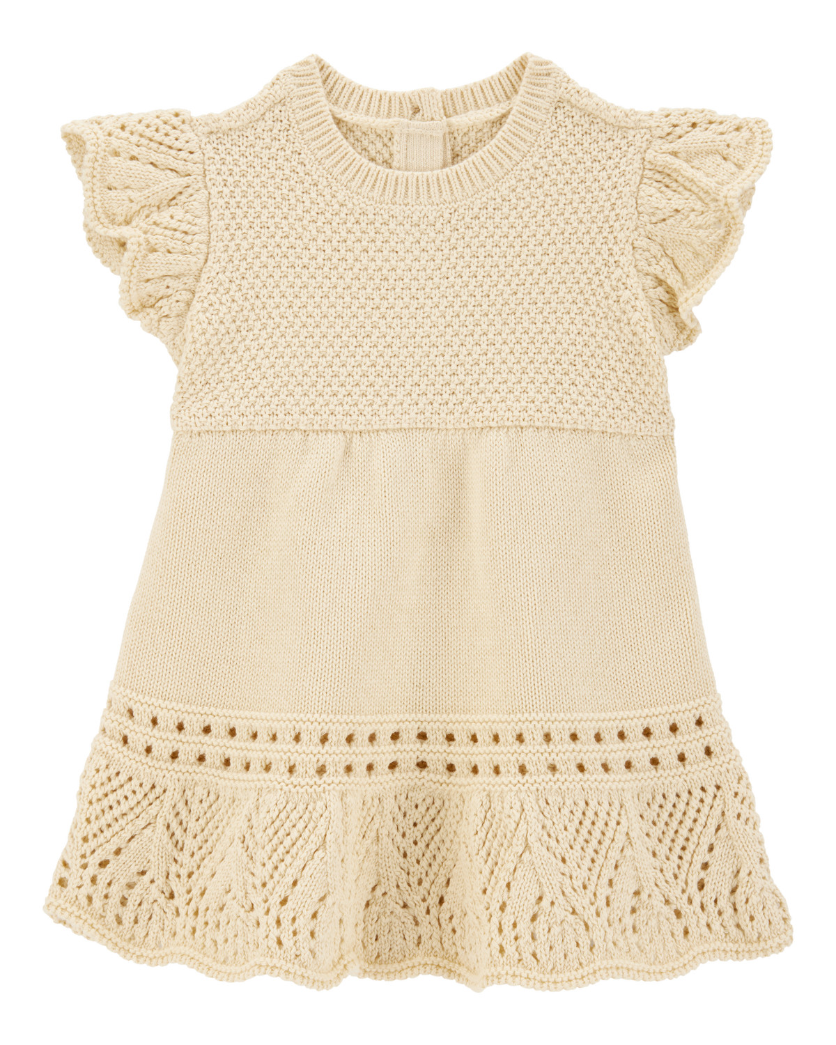 Baby Pointelle Sweater Dress- Cream - OshKosh | Carter's | Carter's Inc