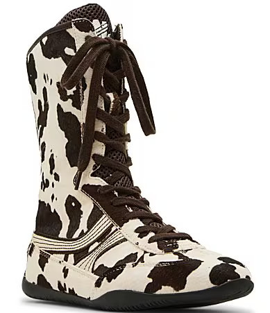 Steve Madden Paxtin Cow Print Haircalf High-Top Sneakers - 9 | Dillard's