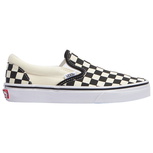 Vans Boys Vans Classic Slip On - Boys' Grade School Shoes Black/True White Size 4.5 | Champs Sports