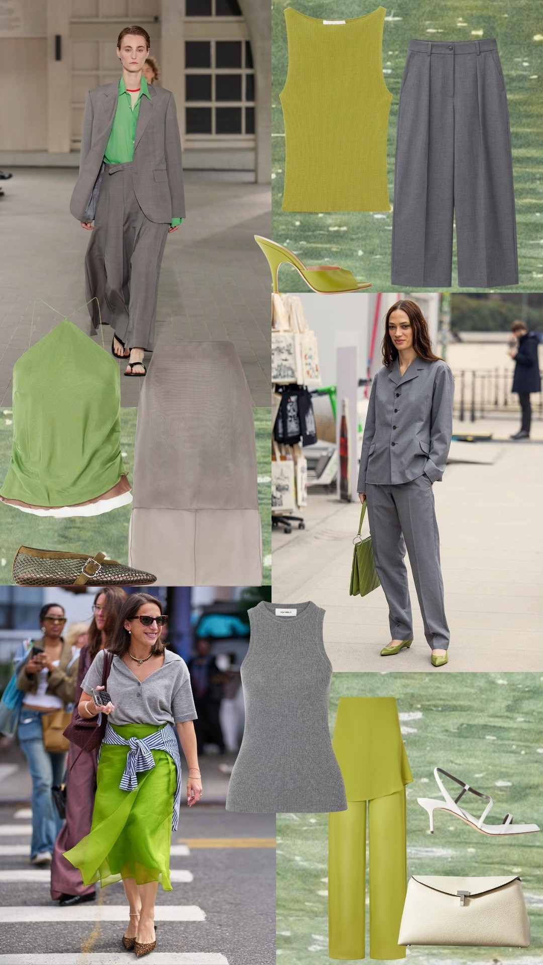 Green Meets Grey

A fresh take on autumn dressing, pairing cool grey tailoring with vibrant chartreuse and lime accents. The contrast keeps classic suiting and soft knits feeling modern, playful and polished for the transitional season.

green and grey, grey tailoring, chartreuse, lime green, colour pairing, autumn style, fall fashion, transitional dressing, tailored trousers, grey suit, knitwear, colour blocking, tonal dressing, statement colour, outfit inspiration, fashion edit

#LTKFashionMonth #LTKstyletip #LTKsummer