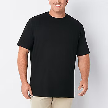 St. John's Bay Super Soft Big and Tall Mens Crew Neck Short Sleeve T-Shirt | JCPenney
