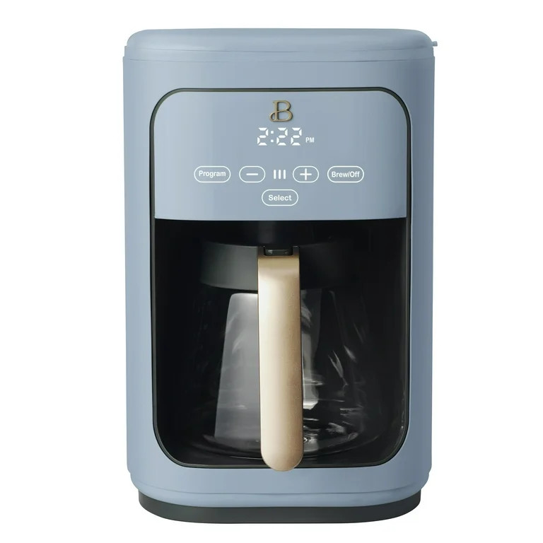 Beautiful 14-Cup Programmable Drip Coffee Maker con Pantalla Táctil, by Drew Barrymore Azul Acia... | Walmart (US)