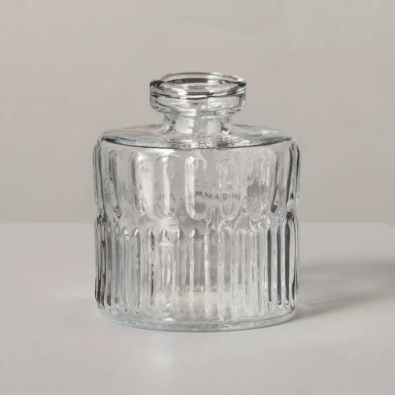 Ribbed Clear Glass Bud Vase - Hearth & Hand™ with Magnolia | Target