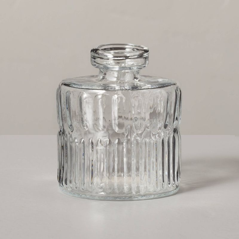 Ribbed Clear Glass Bud Vase - Hearth & Hand™ with Magnolia | Target