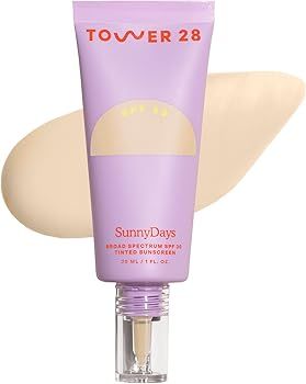 Tower 28 SunnyDays SPF 30 Tinted Sunscreen, 10 LARCHMONT | 2-in-1 Foundation with Mineral Sunscre... | Amazon (US)