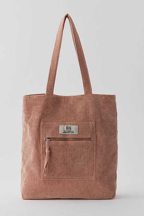 BDG Corduroy Tote Bag in Light Brown, Women's at Urban Outfitters | Urban Outfitters (US and RoW)