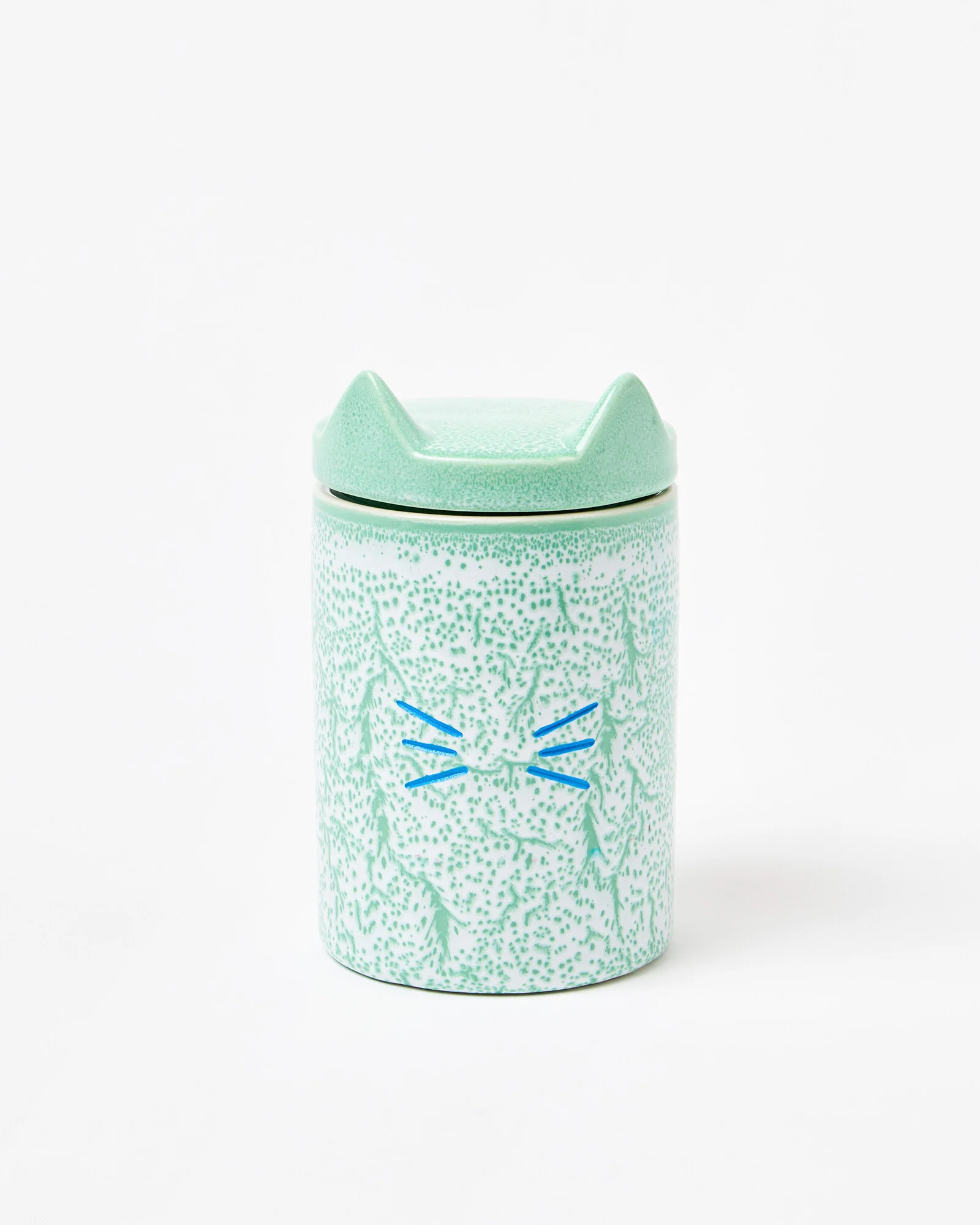 Kailani Cat Green Ceramic Treat Jar | Oliver Bonas | Oliver Bonas (Global)