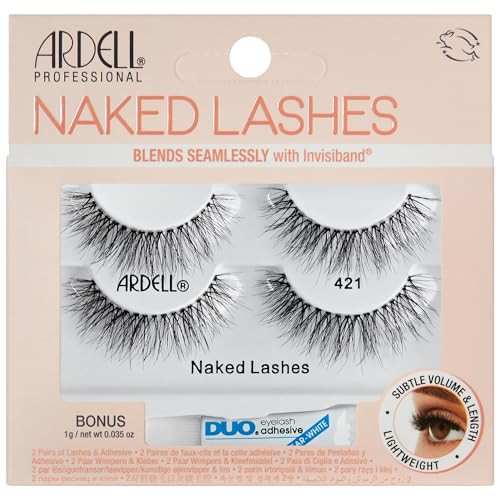 Ardell Naked Lashes 421, 2 Pairs with 1g DUO Pipette, 1 Set | Amazon (US)