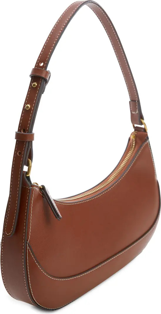 Oval Faux Leather Shoulder Bag | Nordstrom