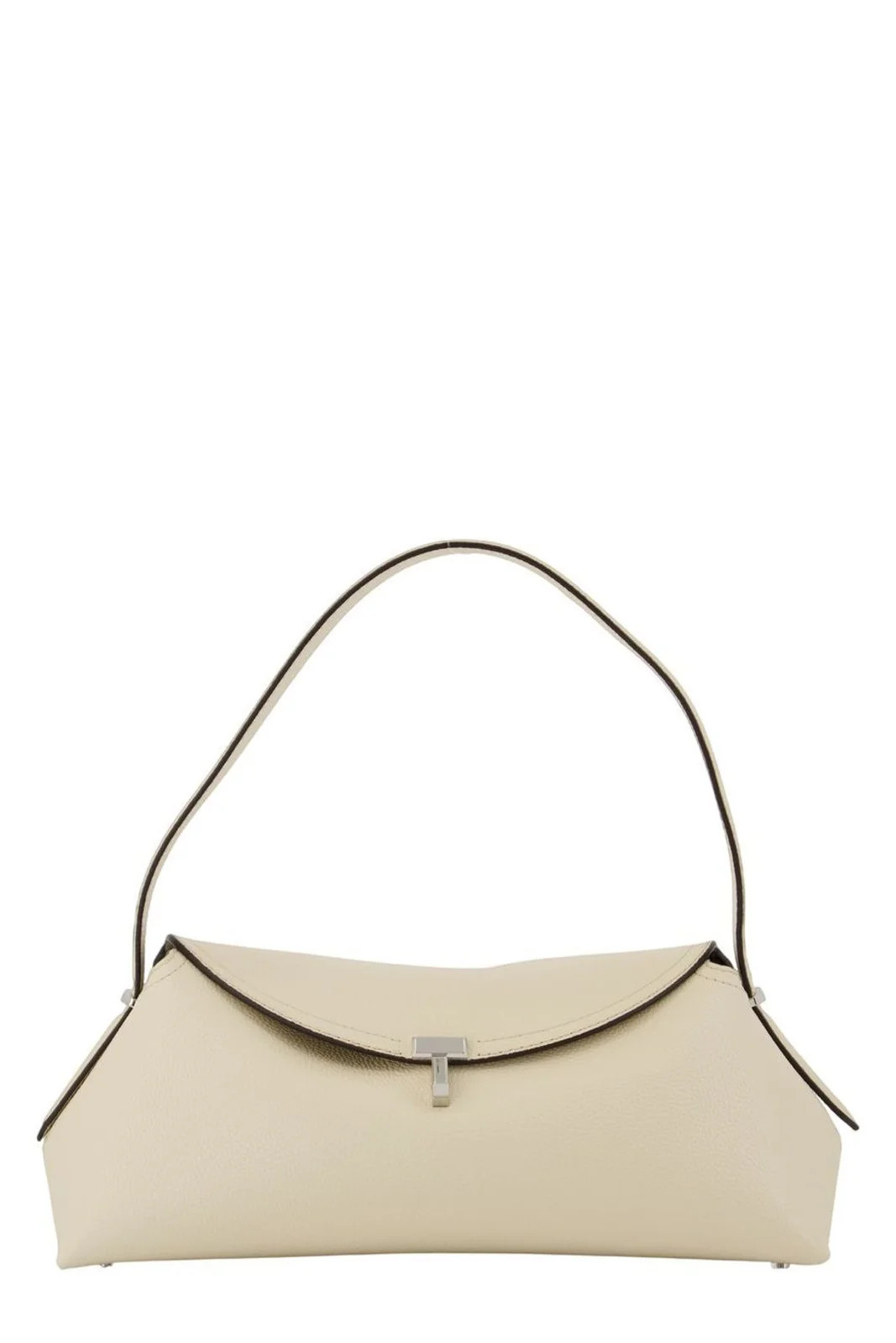 Totême T-Lock Embroidered Top Handle Bag | Cettire Global
