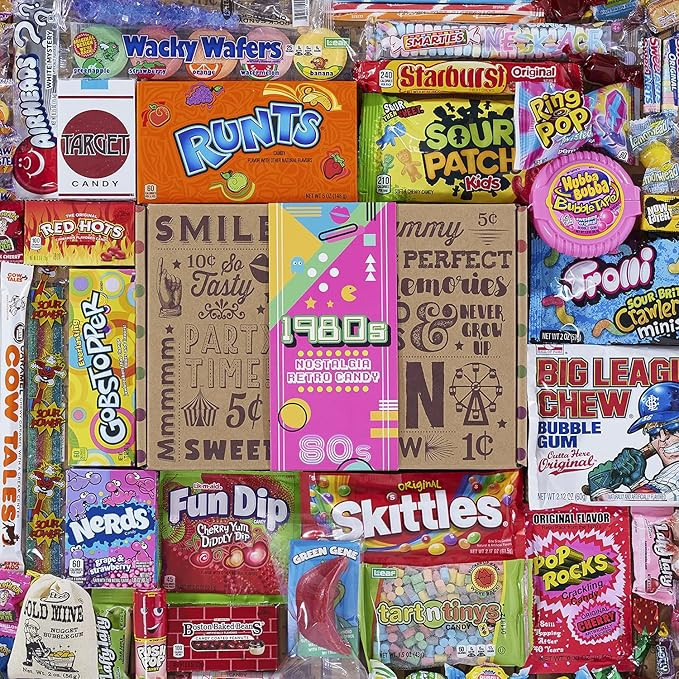 VINTAGE CANDY CO. 1980's RETRO CANDY GIFT BOX - 80s Nostalgia Candies - Flashback EIGHTIES Fun Ga... | Amazon (US)