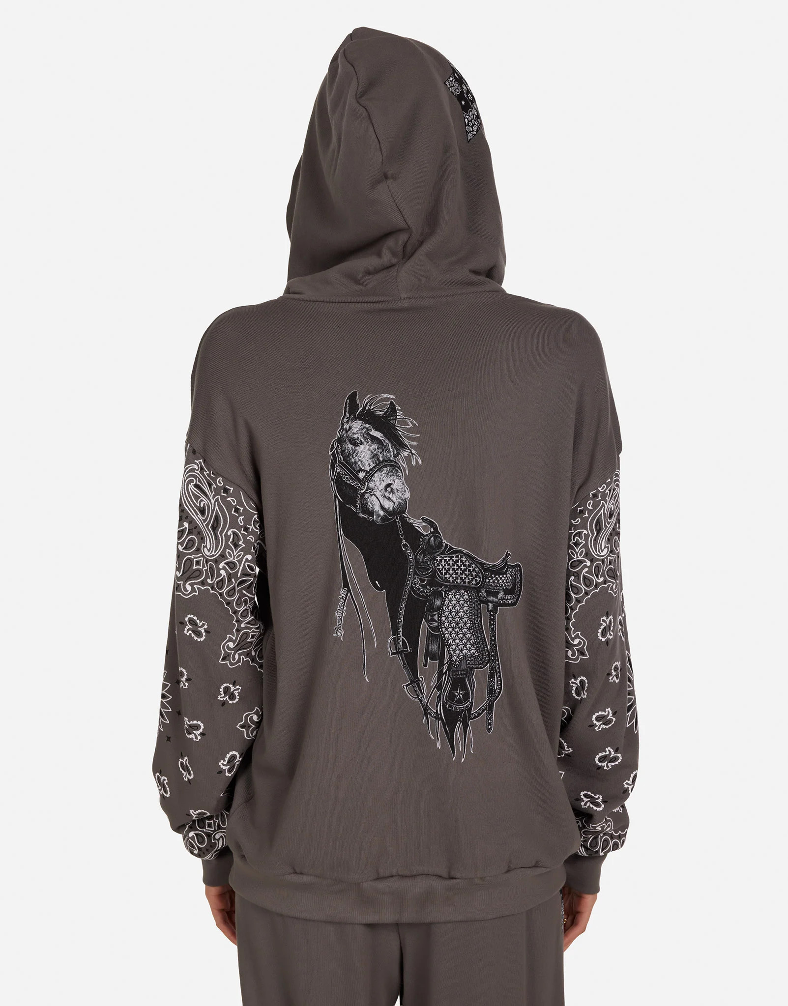 Black Horse Hoodie in Light Onyx | Harmony by Lauren Moshi | Lauren Moshi