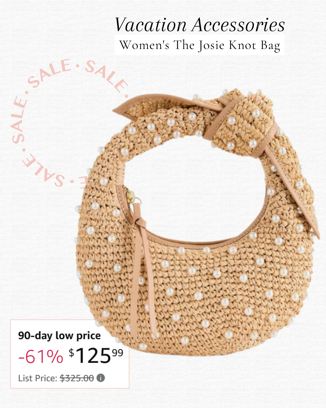 Vacation handbag 61% off on Amazon! Women's the josie hand bag. #vacationstyle #handbag #purse #summerfashion #beachstyle  

 #LTKSaleAlert #LTKSwim #LTKTravel