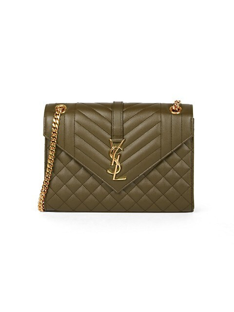 Medium Envelope Monogram Matelassé Leather Shoulder Bag | Saks Fifth Avenue