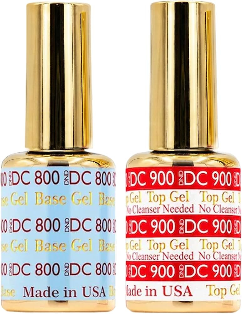 DND Base Gel and Top Gel Polish Set, UV/LED GelBase Polish and No Cleanse Top Coat, Professional ... | Amazon (US)