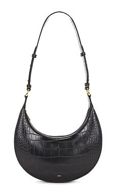 JW PEI Carly Saddle Bag in Black Croc from Revolve.com | Revolve Clothing (Global)