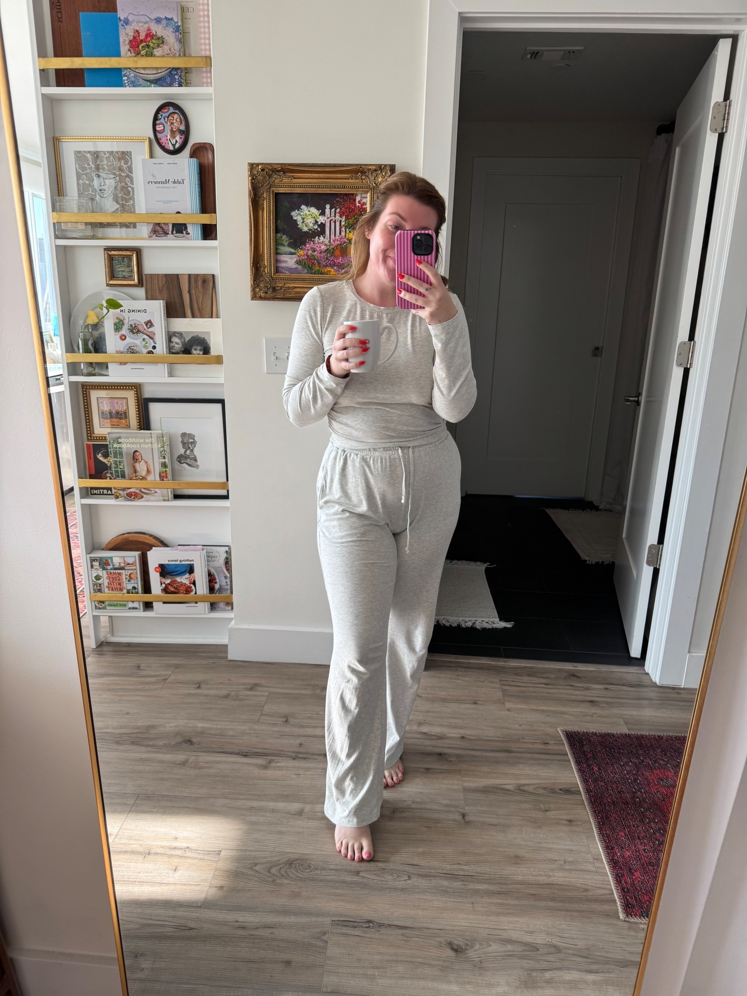 This matching lounge set is SO comfortable and soft & looks just like the Skims version but is only $40! I put this lounge set on the moment I get home everyday but today it’s a perfect work from home fit!

#LTKFindsUnder50 #LTKMidsize