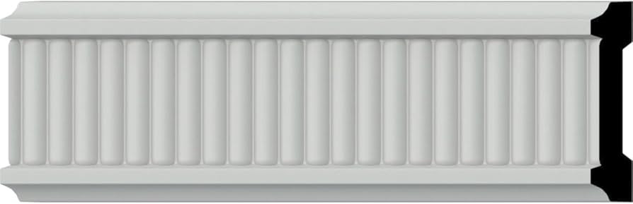 Endurathane Nevio Chair Rail, 3"H x 5/8"P x 94 1/2"L, (3/8"Repeat), Factory Primed (12-Pack) | Amazon (US)