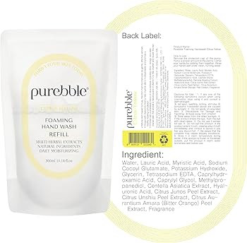 Foaming Hand Wash, Citrus Yellow, 10.14fl.oz (Refill, Pack of 3) | with Hyaluronic Acid, Lemon Sc... | Amazon (US)