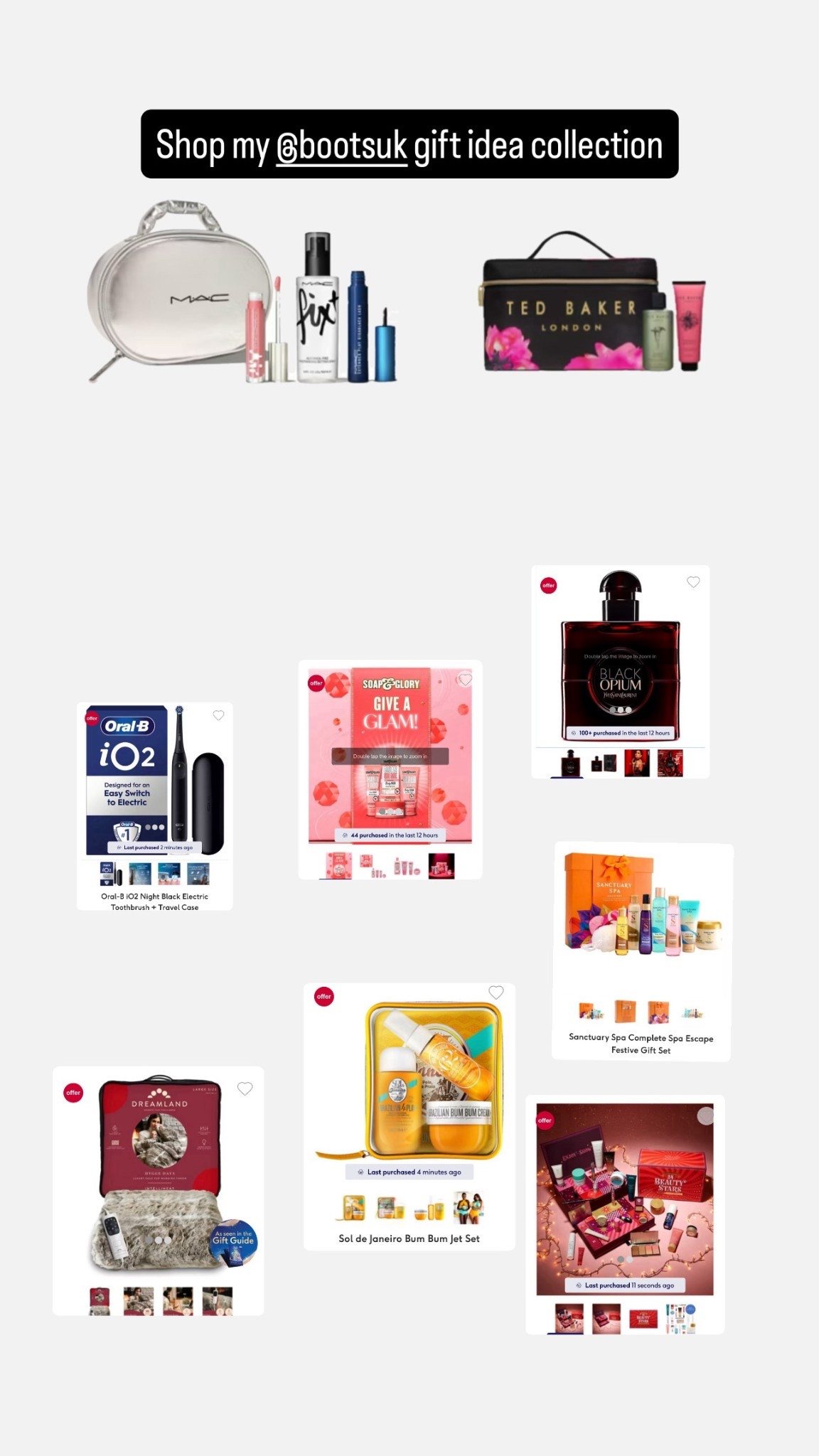 
“Holiday gifting made easy 🎁✨ Shop my favourite @bootsuk gift ideas from beauty must-haves to luxury self-care sets. Perfect for everyone on your list!”




#LTKbeauty