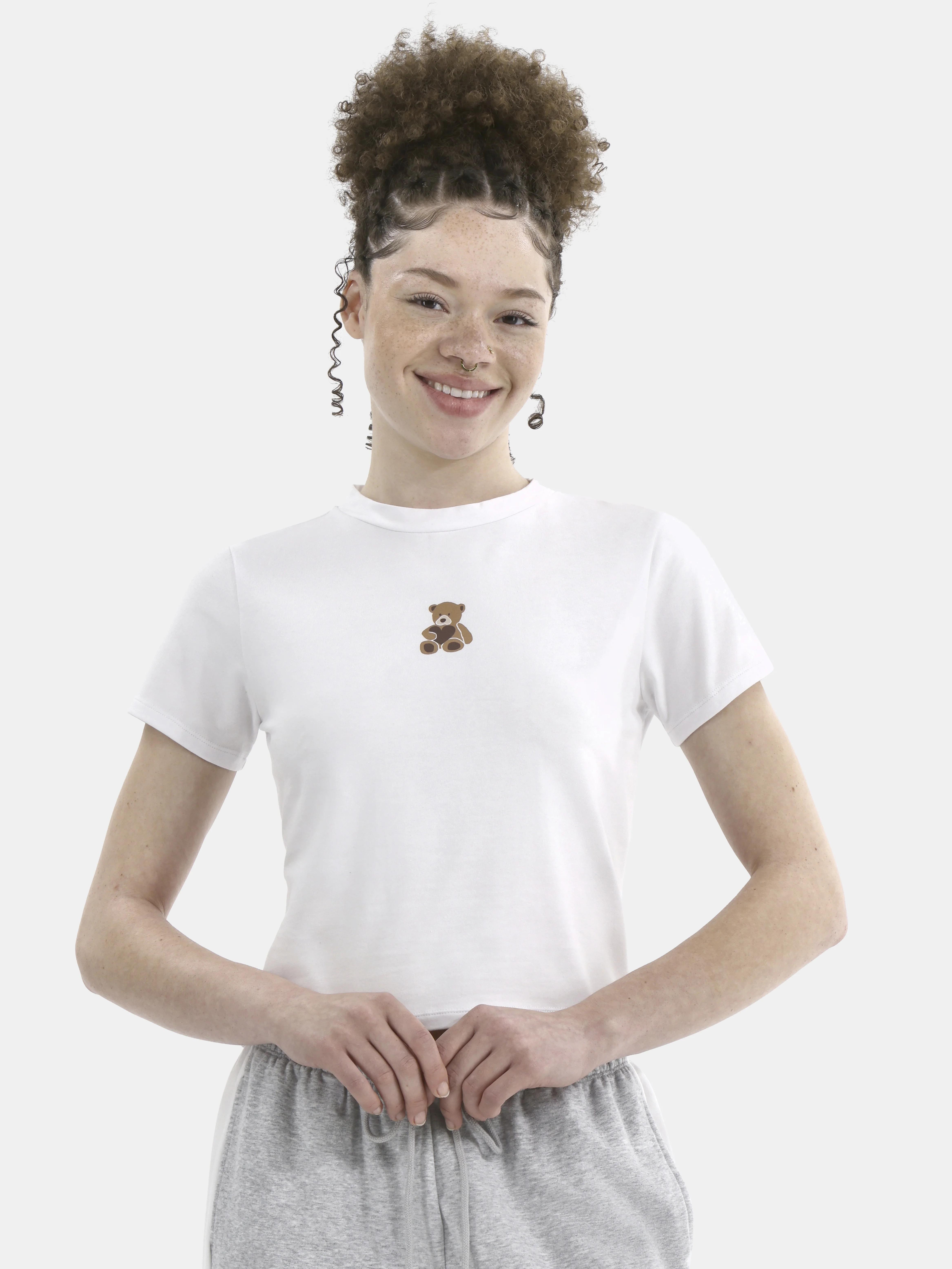 No Boundaries Sleepwear Graphic Baby Tee, Women's | Walmart (US)