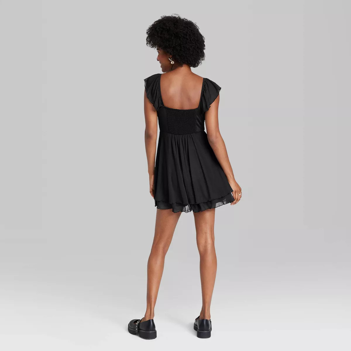 Women's Flutter Short Sleeve Flare Mini Skater Dress - Wild Fable™ | Target