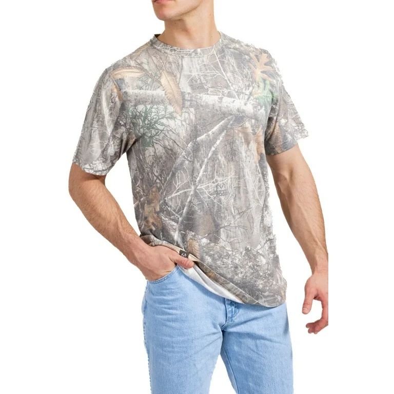 Realtree Tri Blend Short Sleeve Men's Crew Neck Shirt | EDGE | Walmart (US)