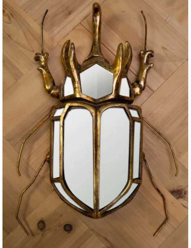 Besteiro Safari Bug Rhino Beetle Wall Mirror | Wayfair North America
