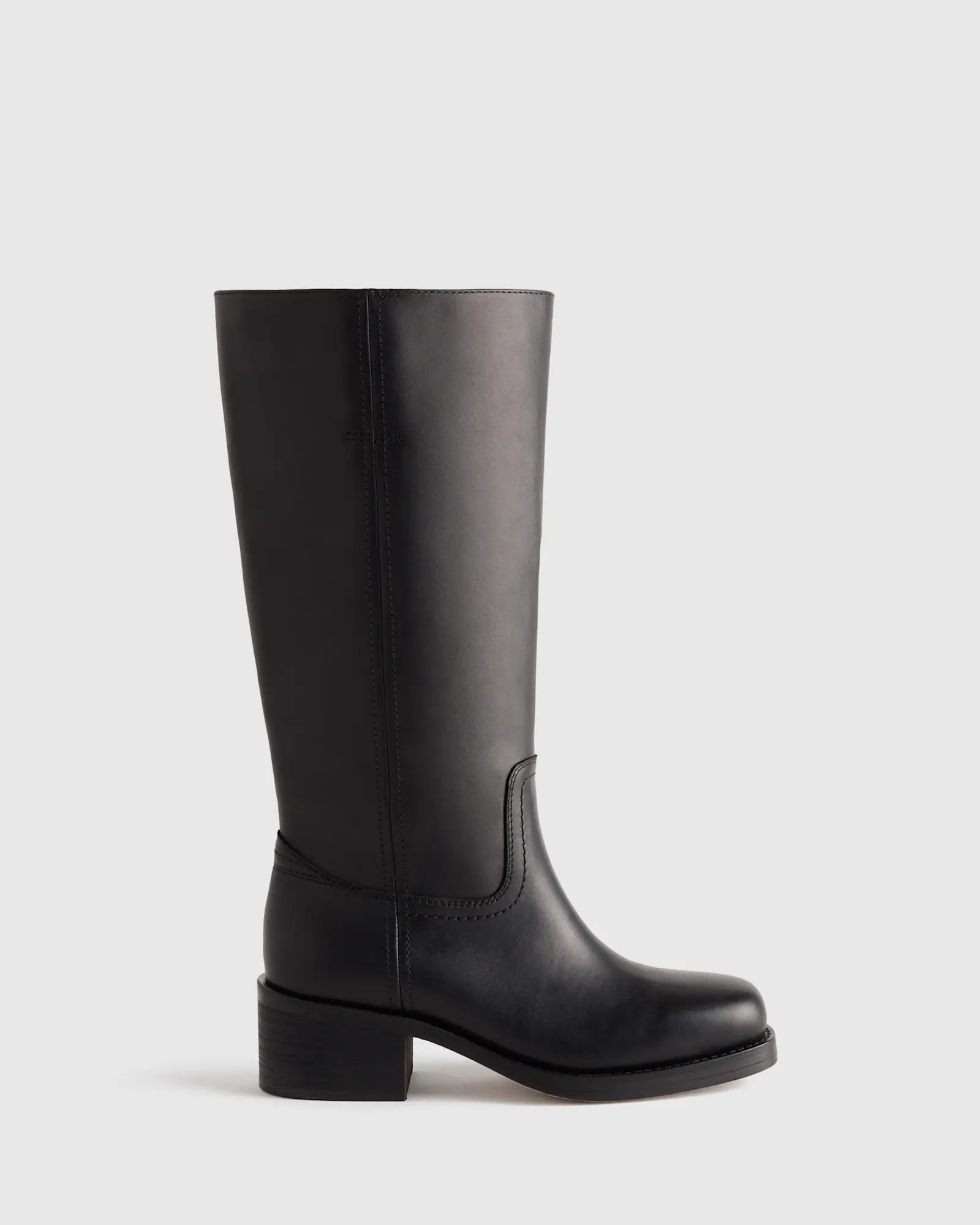 Italian Leather Block Heel Boot | Quince