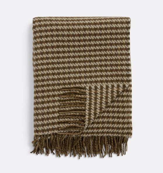 Ferguson Houndstooth Wool Throw | Rejuvenation