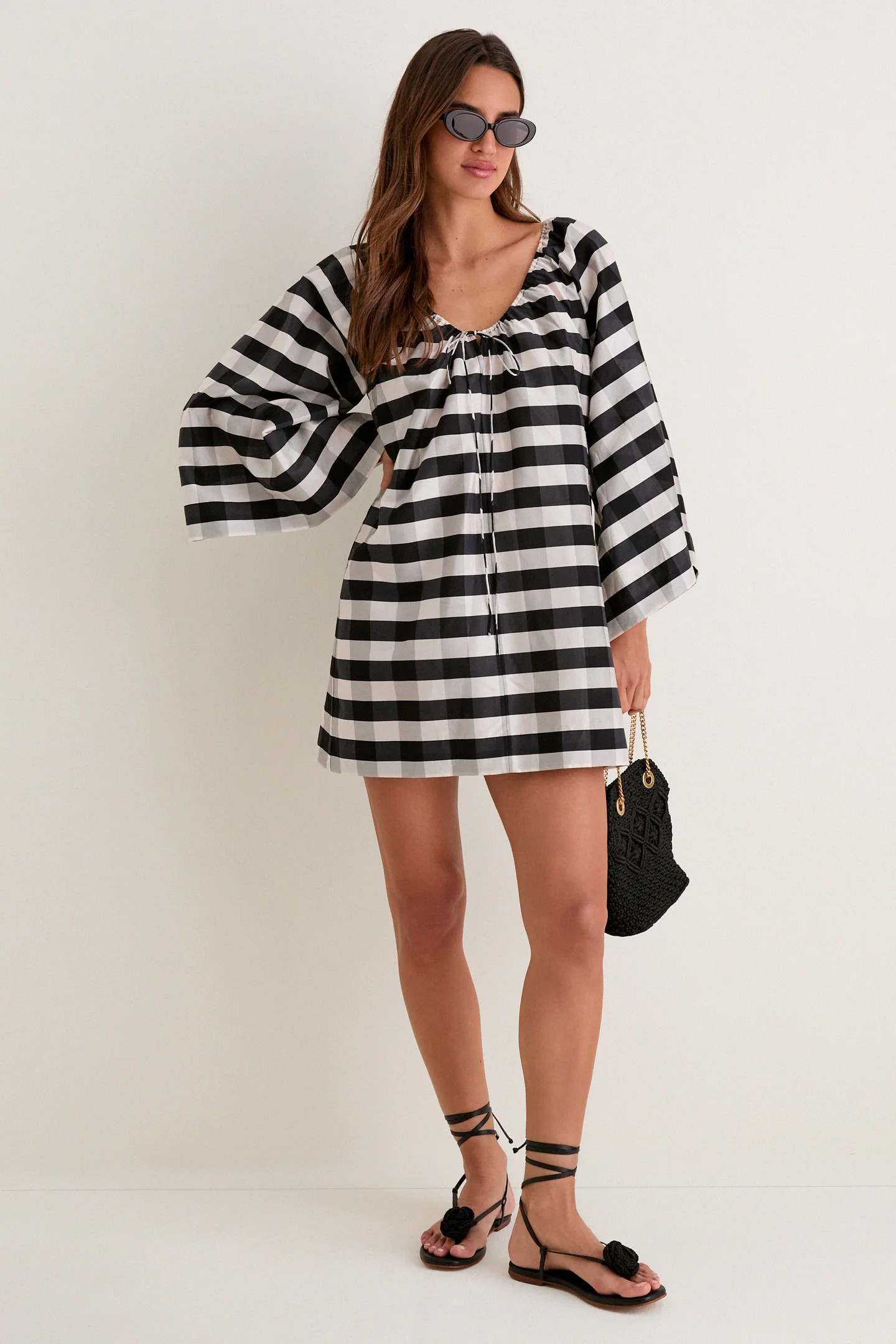 Midnight Check Claudine Mini Caftan | Tuckernuck (US)