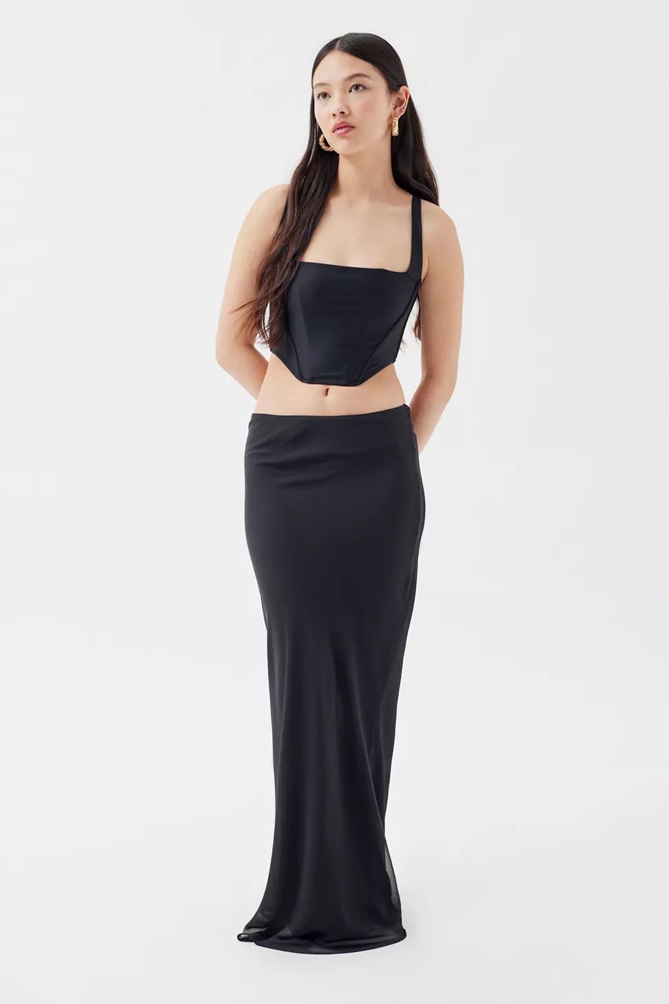 Lioness Devon Satin Maxi Skirt | Urban Outfitters (US and RoW)