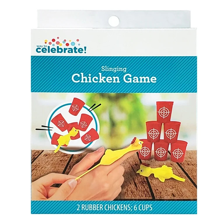 Way to Celebrate Slinging Rubber Chicken Party Game | Walmart (US)