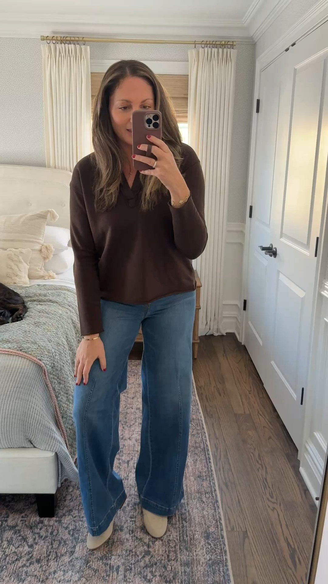 Cozy OOTD: my favorite Spanx jeans, Quince loafers and this amazingly soft cotton polo from Frank & Eileen 🙌🏻

#LTKHome #LTKSeasonal #LTKootd