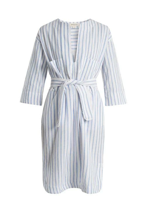 Cabana striped cotton-blend dress | Wiggy Kit | Matches (US)