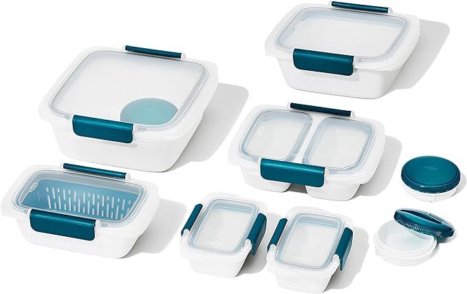 OXO Good Grips Prep & Go 20 Piece Set | Leakproof Food Storage | Ideal for leftovers, meal prep a... | Amazon (US)