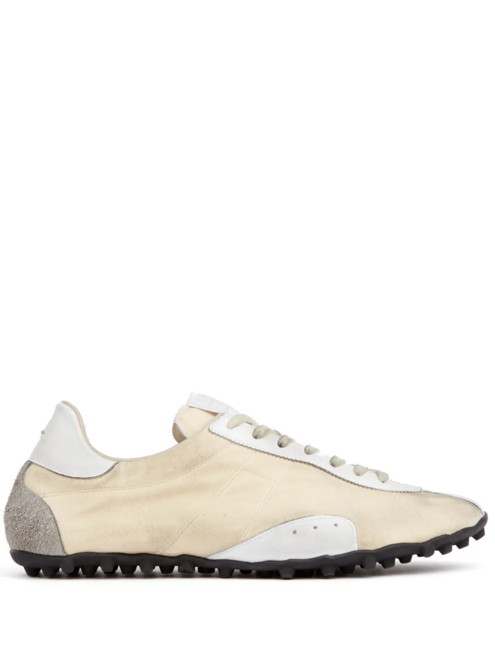 Maison Margiela Leather lace-up Trainers   | Neutrals | FARFETCH | Farfetch Global