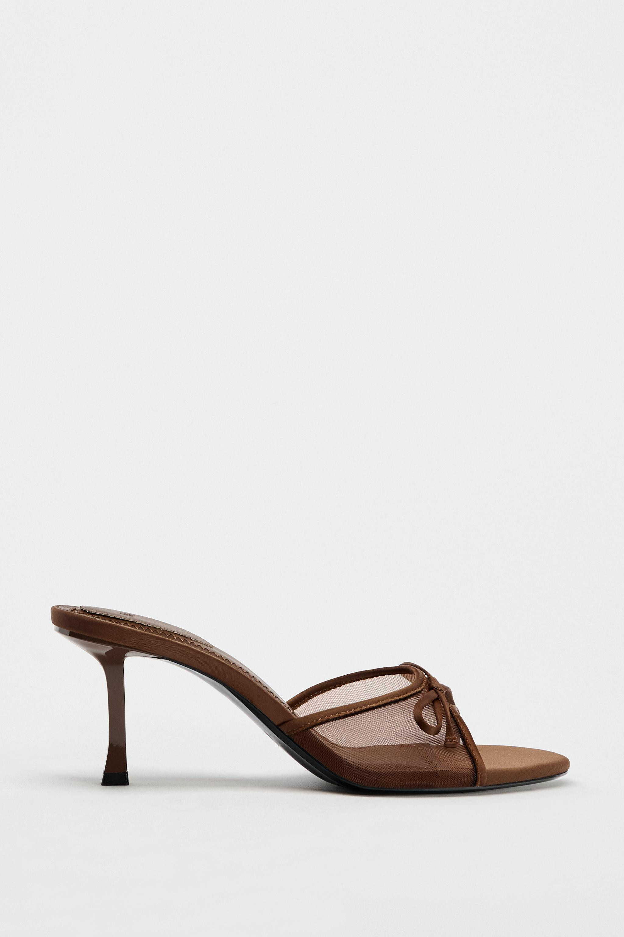 MESH BOW SANDALS | Zara US