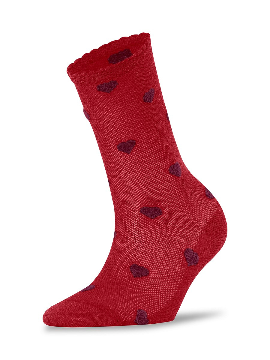 Falke Women's Velour Beat Heart Socks - Lipstick | Saks Fifth Avenue OFF 5TH