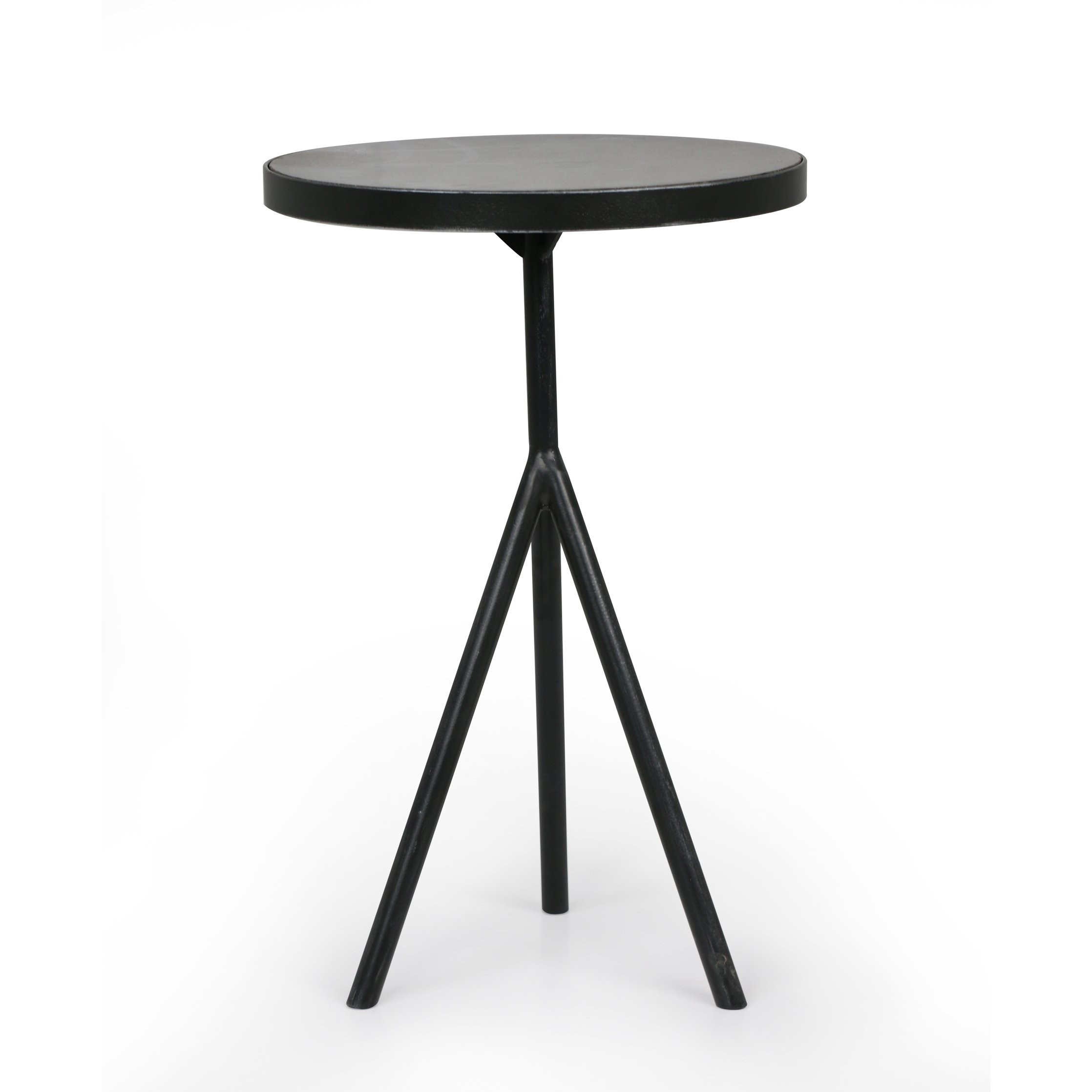 Corin End Table in Powder Black – BURKE DECOR | Burke Decor