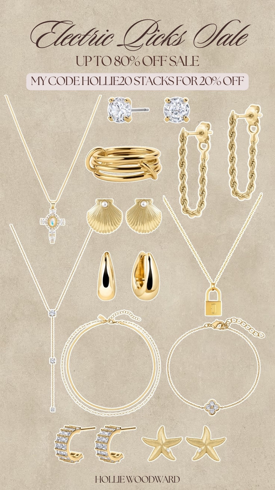 Electric Picks is currently running a sale for up to 80% off! My code HOLLIE20 stacks to get you an additional 20% off 🤎🤎