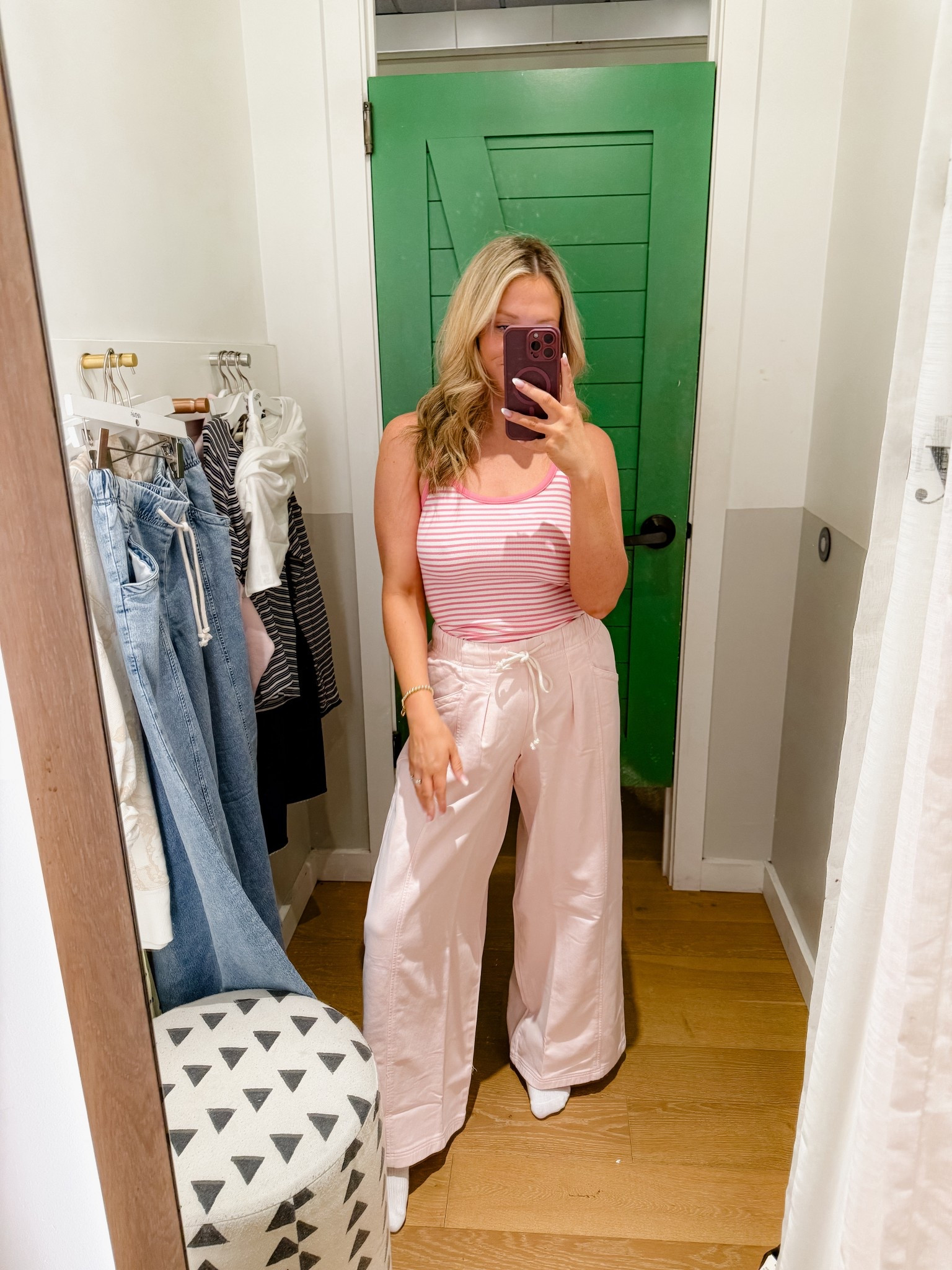 These drawstring wide leg pants are sooooo cute! They are oversized, got a size small 