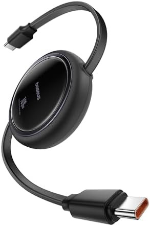 Baseus USB C to USB C Cable, 100W Retractable USB C 5A Fast Charging Cable, 4-Stage Length Preset... | Amazon (US)