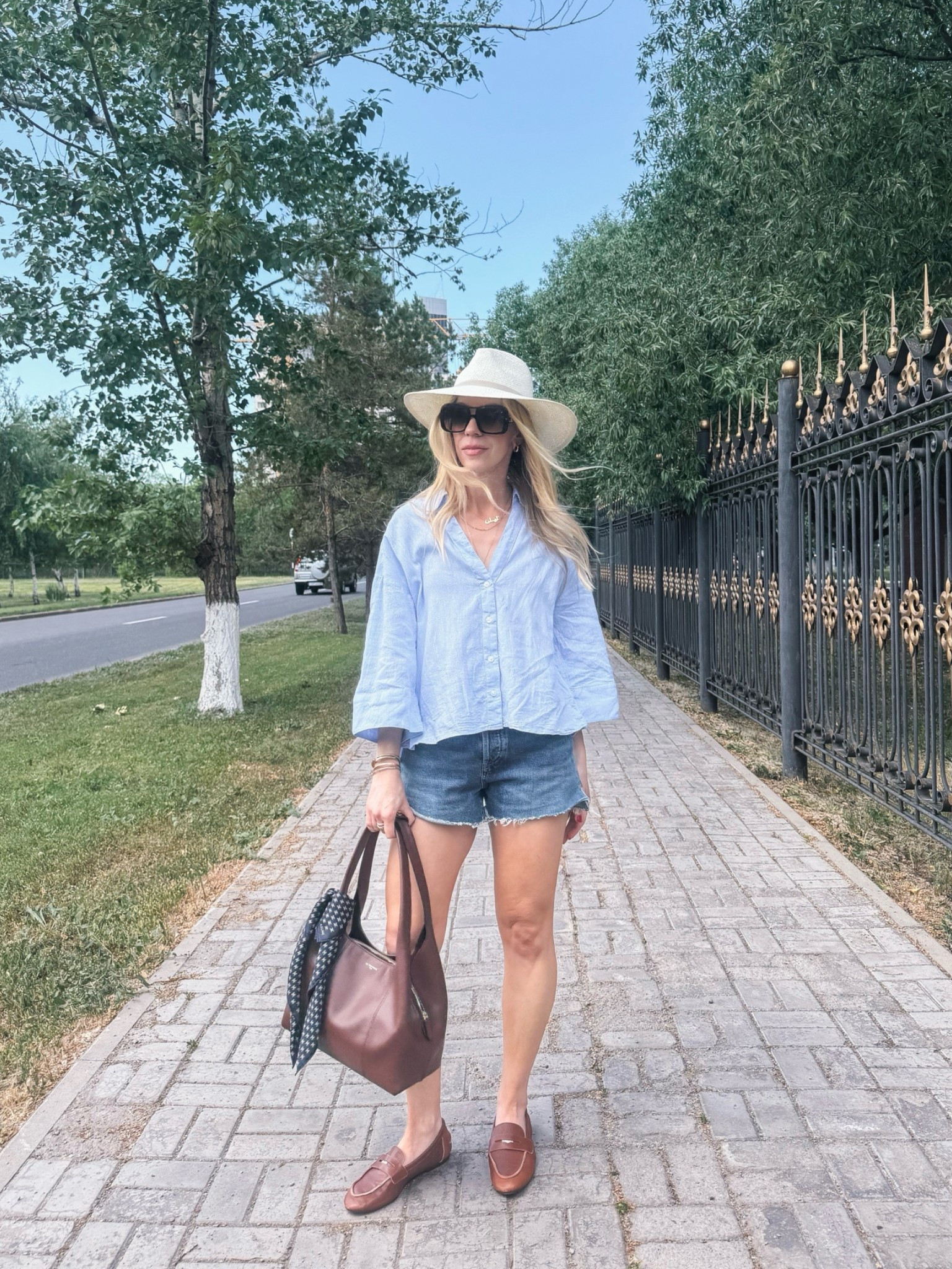My Le Tanneur handbag is 20% off!

Summer vacation, casual summer outfit, oversized linen shirt, denim cutoff shorts, @Zara leather loafers, @Janessa Leone straw hat, Le Tanneur handbag

#LTKSeasonal #LTKTravel #LTKOver40