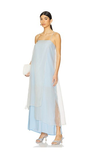 SWF Sheer Slip Maxi Dress in Baby Blue. - size XS | Revolve Clothing (Global)