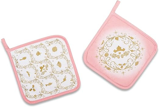 Disney Princess Kitchen Pot Holders, Set of 2 | Heat Resistant Gloves, Hot Pads For Cooking and B... | Amazon (US)