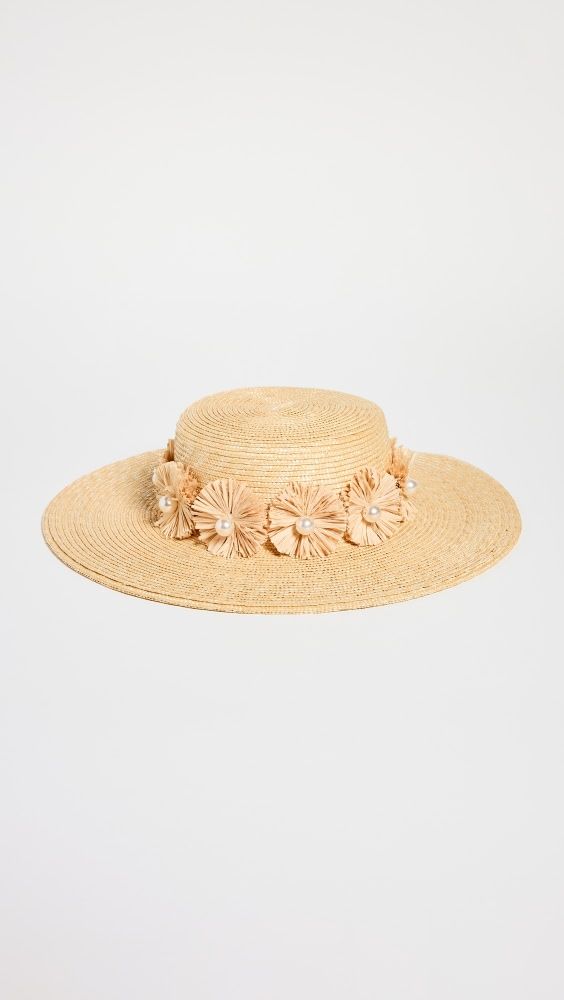 Lele Sadoughi Confetti Embellished Straw Hat | Shopbop | Shopbop